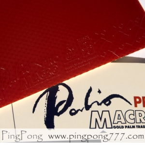 PALIO Macro Pro – Table Tennis Rubber