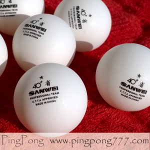 SANWEI 1 star 40+ ABS plastic balls New (100pcs.)