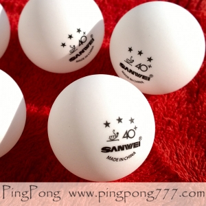Sanwei 3 Star 40+ Plastic Balls (6pcs.)