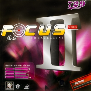 729 Focus II Table Tennis Rubber