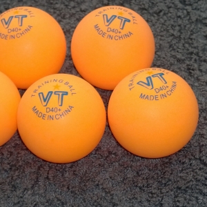 VT D40+ 1 star Plastic Training Balls orange (3 pcs.)