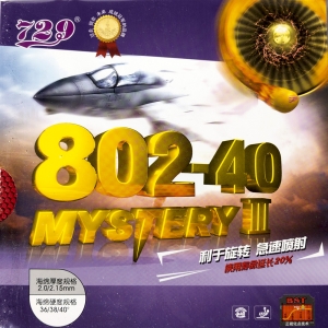 729 802-40 Mystery III (short pips out rubber)