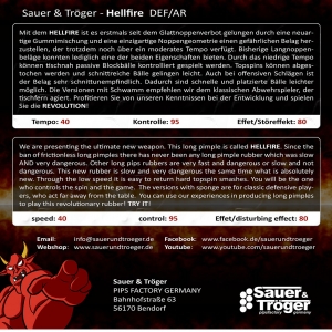 Sauer  Troeger Hellfire длинные шипы