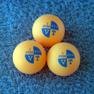 VT 1 Star Superb Plastic Training Balls orange (3 pcs.)