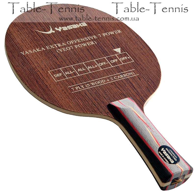 Pick Handle Type Yasaka Extra Offensive 7 Power Table Tennis & Ping Pong Blade 